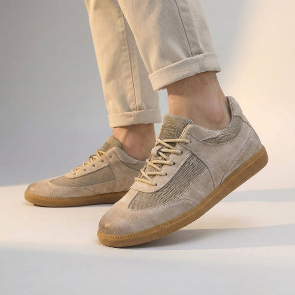 Low-Top Lace-Up Sneakers for Men – Breathable Comfort & Durable Sole