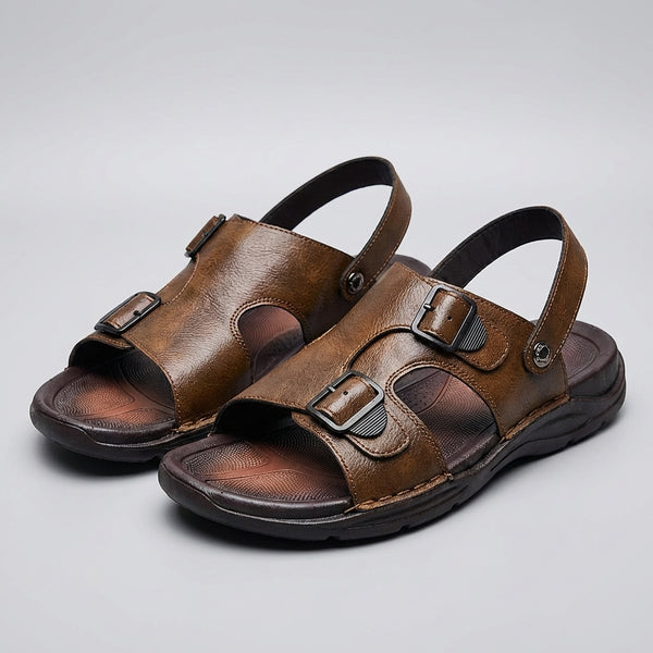Double Buckle Orthopedic Convertible Sandals for Men – Comfortable Support & Versatile Design